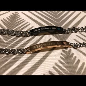 Couples Bracelets- His Princess, Her Prince